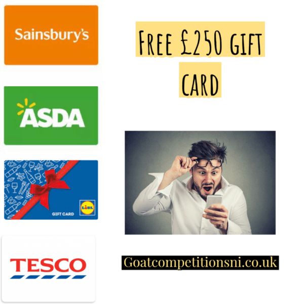 Free £250 gift card