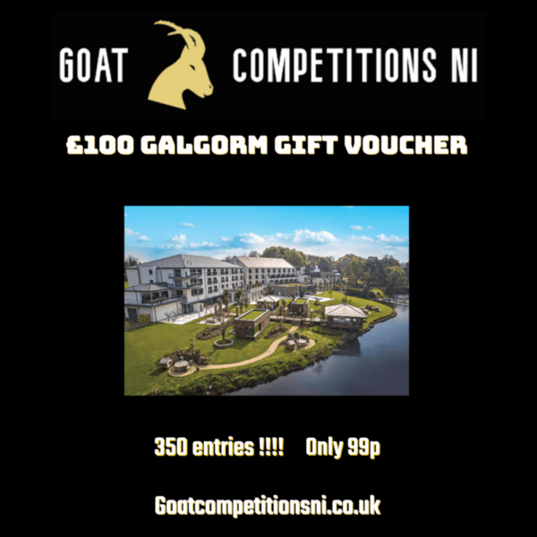 £100 Galgorm voucher or £80 cash alternative