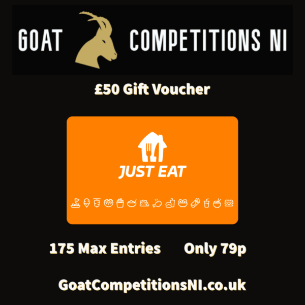 £50 just eat voucher or £40 cash alternative