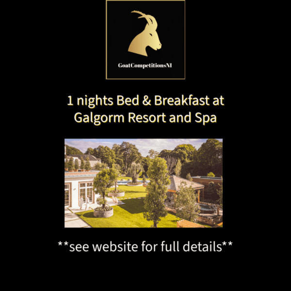 1 Nights B&B at Galgorm Resort and Spa