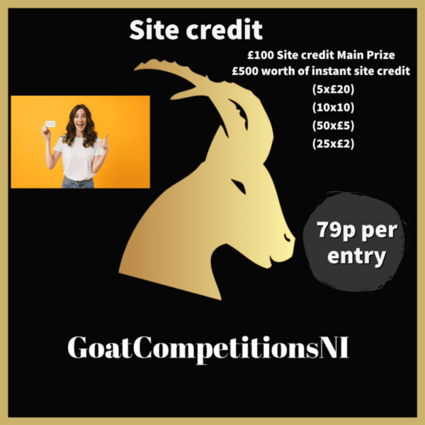 Site credit (91 chances to win)