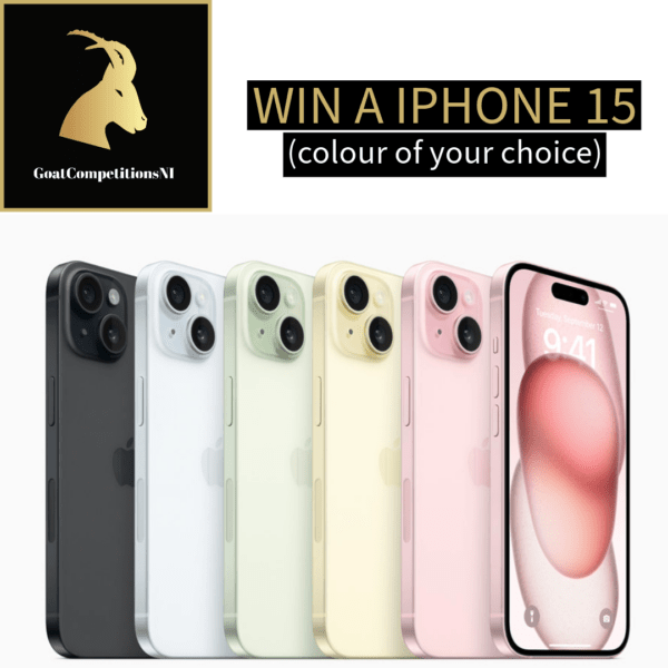 Win an iPhone 15 (128GB) or (£700 cash)
