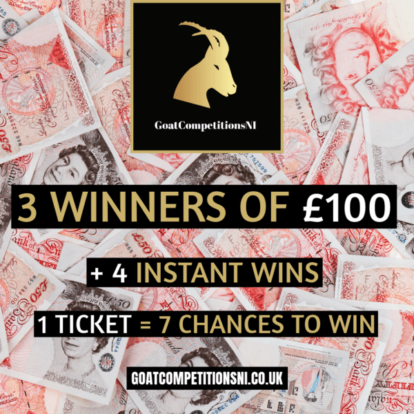 3 WINNERS OF £100 + 4 INSTANTS