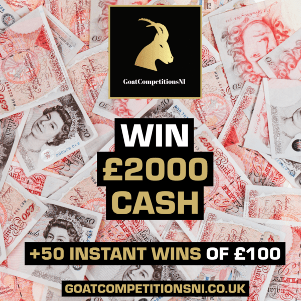WIN £2000 + 50 INSTANT WINS OF £100
