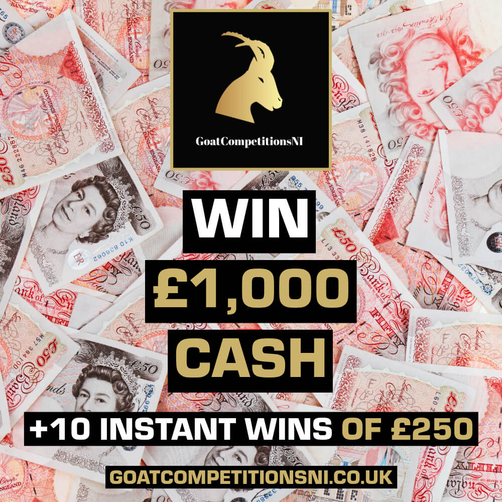 WIN £1000 + 10 INSTANT WINS OF £250 13/11