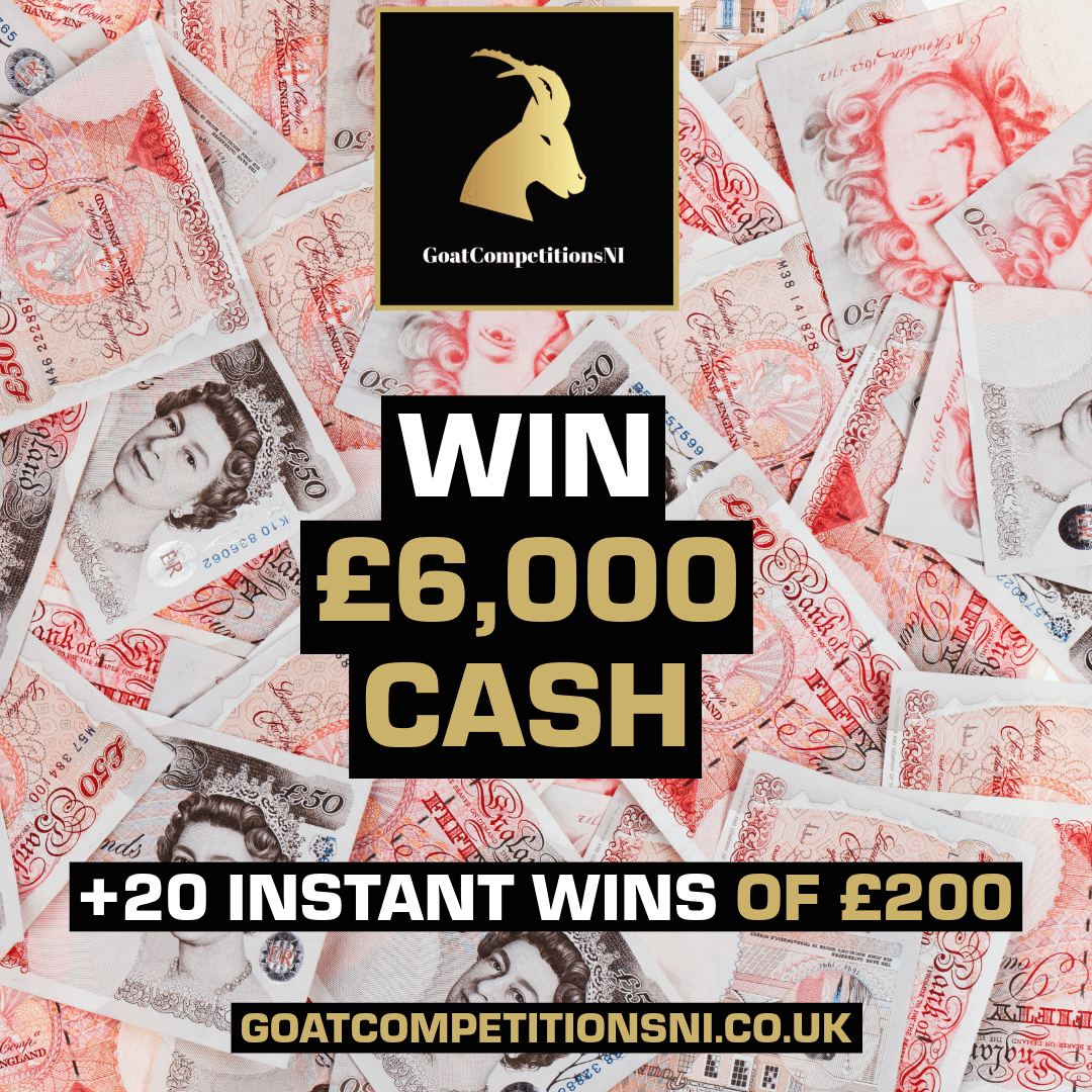 WIN £6000 & 20 INSTANT WINS OF £200