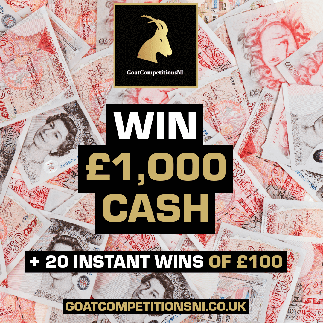 WIN £1000 + 20 INSTANT WINS OF £100