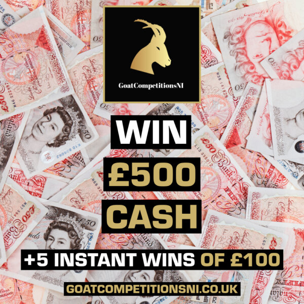 WIN £500 CASH + 5 INSTANT WINS OF £100 09/01