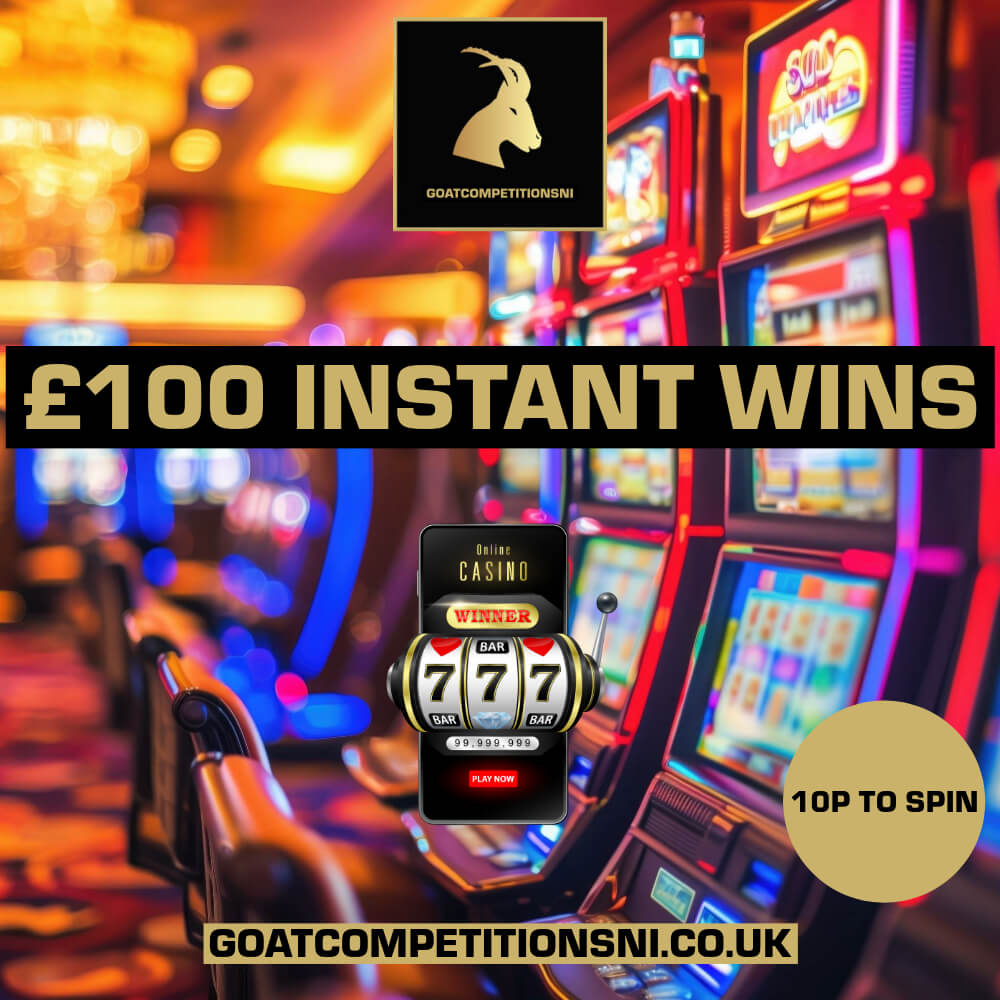 £100 INSTANT WIN COMPETITION – 10P TO SPIN x2