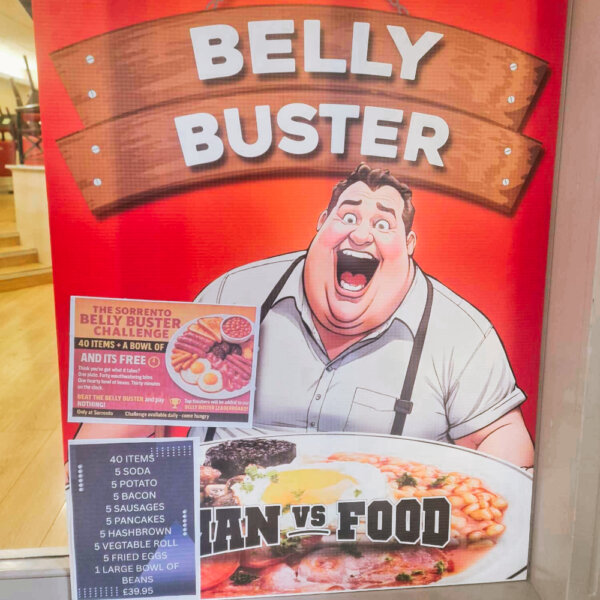 BELLY BUSTER CHALLENGE - WIN £50 IF COMPLETED IN UNDER 30 MINS!