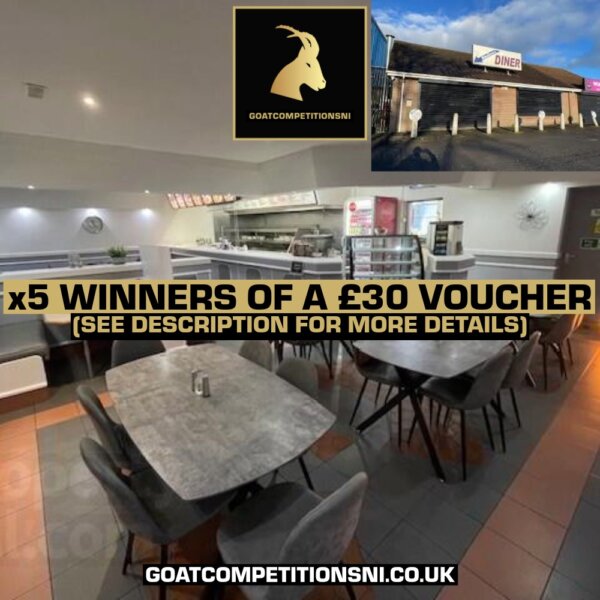 x5 WINNERS OF A £30 VOUCHER FOR NADINES DINER!! (PLEASE READ DESCRIPTION)