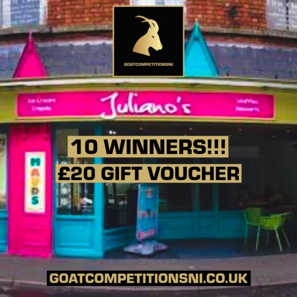 £20 JULIANO'S VOUCHER - 10 WINNERS!!!