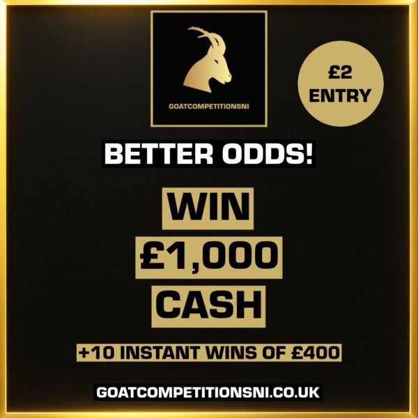 BETTER ODDS - WIN £1,000 CASH + 10 INSTANT WINS OF £400 25/11