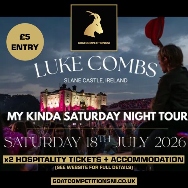 WIN 2 TICKETS TO SEE LUKE COMBS @ SLANE CASTLE OR £1,000 CASH!