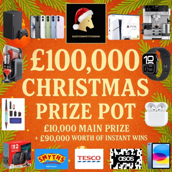 £100,000 CHRISTMAS PRIZE POT - £10,000 MAIN PRIZE!! 23/12