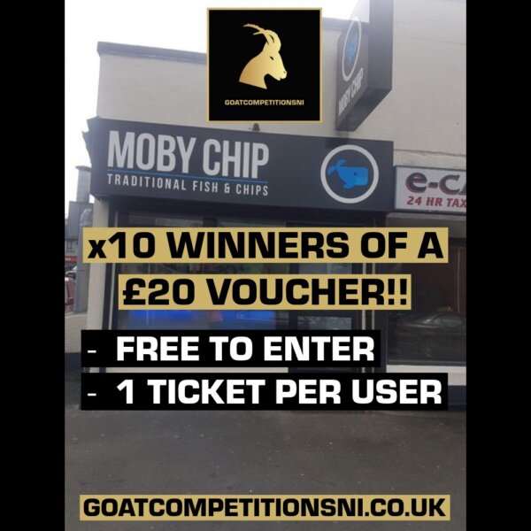 x10 WINNERS OF A £20 VOUCHER FOR MOBY CHIP!